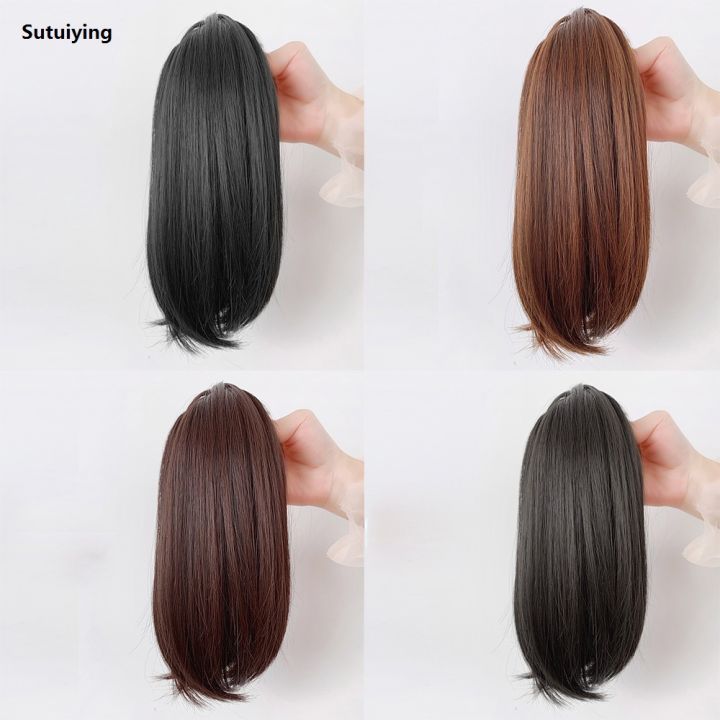 Sutuiying%20WIGSIN%20Synthetic%20Short%20Slightly%20Upturned%20Straight%20Ponytail%20Claw%202025%20New%20Clip%20In%20Hair%20Extension%20Sweet%20Cute%20Ponytail%20Hairpiece%20for%20Women%20-%20Image%203