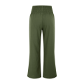 Women's High Waist Pants Dark Green S. 