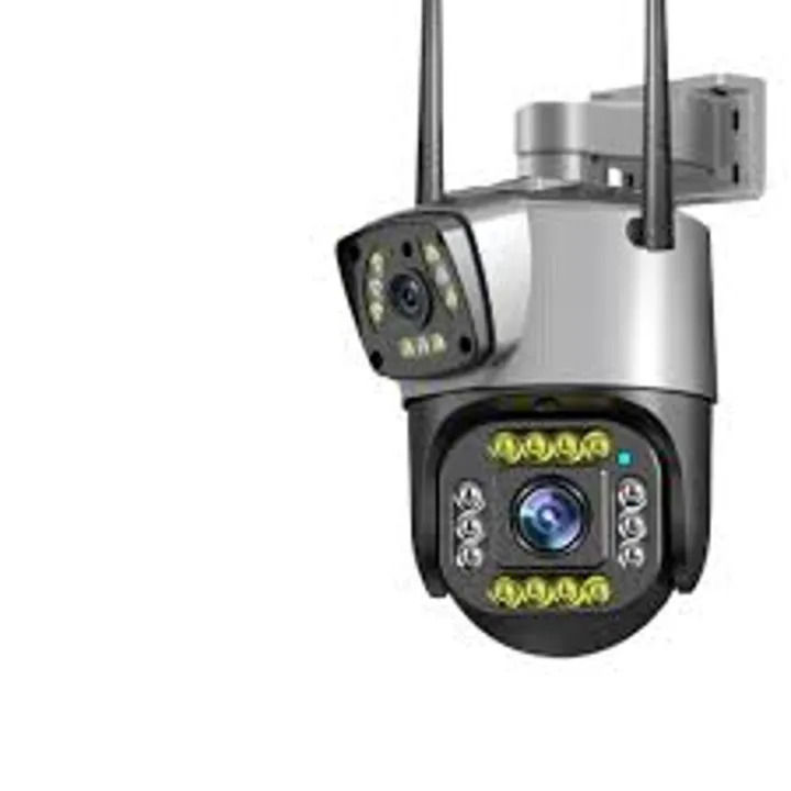 Outdoor Dual Lens 4G PTZ 360° WiFi Security Camera 4MP Night