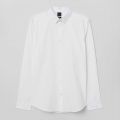 Plain White Full Sleeves Plain Cotton Shirt For Men. 