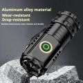 Luxury New Strong Light Magnetic Flashlight Aluminum Alloy Mini Portable Multifunctional Clip Cap Charging 3 Light Small Flashlight. 