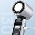 Large Air Volume 199-Speed Mini Handheld Turbo Fan Fast Cooling Adjustable Outdoor Portable Fan Low Noise Rechargeable Electric Handheld Fan Air Cooler. 