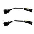 JINMY 2X Front Windscreen Washer Jet 31301827 for S60 S80 XC60 XC70 2007-2016 Heated Windshield Wiper Nozzle. 