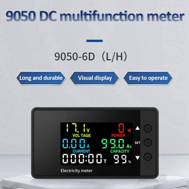 JAERBEE%206-In-1%20Voltmeter%20Ammeter%20DC%207.5-100V%20Wattmeter%20LED%20Digital%20Electric%20Meter%20Multifunctional%20Voltage%20Current%20Meter%200-200A%20-%20Image%202