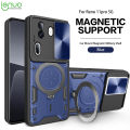 Lenuo Shockproof Armor Case For OPPO Reno 11 Pro 5G Phone Case Car Magnetic Ring Stand Holder Push Pull Camera Lens Protection Hard Back Cover. 