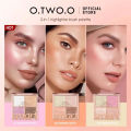 O.TWO.O Highlighter And Blush Palette Makeup Cosmetics for Women. 