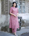 Fabdale Floral Printed Kurti Palazzo Set | Festive, Casual & Party Wear (DVST-024). 