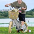 Durable Construction Adjustable Bicycle Basket Removable Design Solid Color Handlebar Front Basket Lightweight Colorful Dots Cycling Basket Bicycle Accessory. 