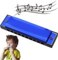 BEE 10 Holes 20 Key Tone C Harmonica Mouth Organ For Musical Instrument - Assorted Color - Harmonica |. 