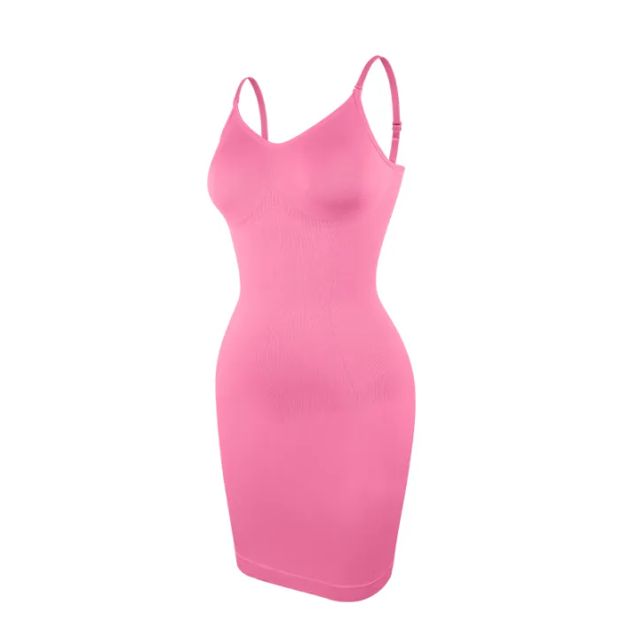 Women%20Shapewear%20Control%20Slips%20for%20Under%20Dresses%20Seamless%20Body%20Shaper%20Tummy%20Control%20Spaghette%20Strap%20Slip%20Seamless%20Slimming%20Cami%20-%20Image%203