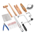 Tool Set Includes Jewelers Saw Frame Bench Needle Clamp Diamond Needle File Wood Ring Clamp for Jewelry Making Easy Install. 