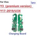 For Vivo Y3(premium version ) Y17 2019 U3X USB Dock Charger Charging Port Plug Flex Cable Microphone MIC Board. 