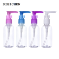 DISICHEN Fashion 5Pcs Empty 30/50/100/150ml Plastic PET Pump Dispenser Transparent Bottles Refillable Containers For Lotion Massage Oils Shampoo. 