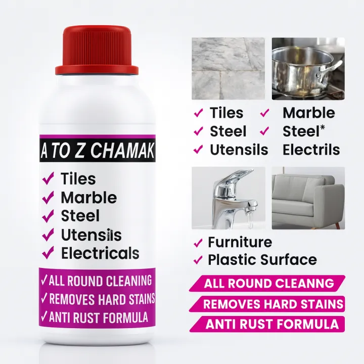 Indian Herbal A2Z Chamak Cleaner Multipurpose Concentrated Cleaner Liquid 100ml