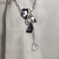 OUXI Purple/White Drip Pendant by Swarovski 10845-119000 For Women. 