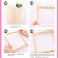Creative DIY Weaving Loom Handmade Yarn Mini Weaving Loom Frame Kit Woven Set Knitting Machine Tapestry Loom Beginner. 
