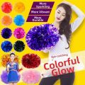 New 25cm Kids Game Pom Poms PET Come On Props Cheering Ball Multicolors Sports Match Vocal Ball Club Supplies. 