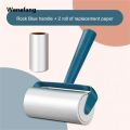 Wenefang transparent bag 1pc Pet Hair Remover Replaceable Roll Paper Sticky Roller Dust Wiper Household Clothes Lint Remover Carpet Cleaner Cleaning Tool. 