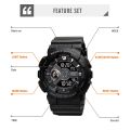SKMEI 1828 casual men and women multi-function digital sporty quartz watch - Black. 