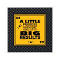 "did you workout today" quote -Matt Laminated printed poster with checker frame (4 pcs set)9x9In. 