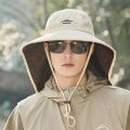 Fashion Mesh Men Fishing Hat UV Protection Sunscreen Outdoor Sun Hat Adjustable Mountaineering Male Fisherman Cap Summer. 