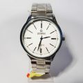 Gemini White Dial With Date Round Watch For Men. 