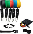 11PCS Resistance Bands Tube Set Stretch Training Rubber Expander Tubes Crossfit Fitness Gum Elastic Pull Rope. 