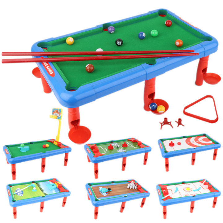 Pool Table Fidget Toy 7 in 1 Billiard Toy Table Billiard Table Parent-Child Interaction Toy ...