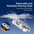 NAMUNY Electric Smart Shaver Home Portable Shaver Digital Display Mini Rechargeable Shaver Powerful Shaver Men'S Gift. 