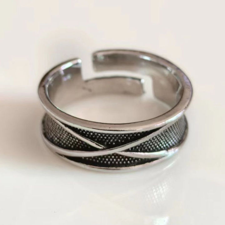 Retro%20Time%20Space%20Goku%20Black%20Ring%20Gothic%20Open%20Ring%20For%20Men%20Handmade%20Unisex%20XIEGONG%20-%20Image%204