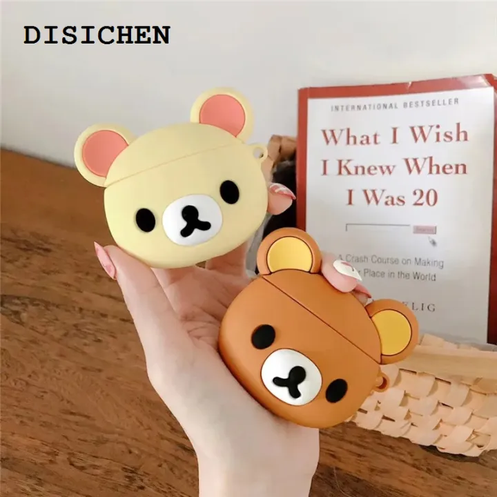 DISICHEN%202025%20Cute%20Rilakkuma%20AirPod%20Pro%202%20Case%201%202%203rd%20Generation%202021%20Soft%20Silicone%20Cover%20For%20airpods%20Headset%20Charging%20Box%20Protection%20Shell%20-%20Image%202