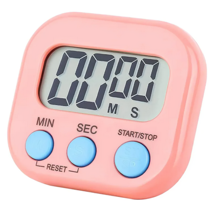 Big Screen Electronic Pink Color Timer Large LCD Digital Kitchen ...