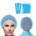 Blue Disposable Hair Net Cap –90 Pieces, Lightweight, Breathable, And Hygienic Hair Protection For Kitchens, Salons, And Healthcare. 