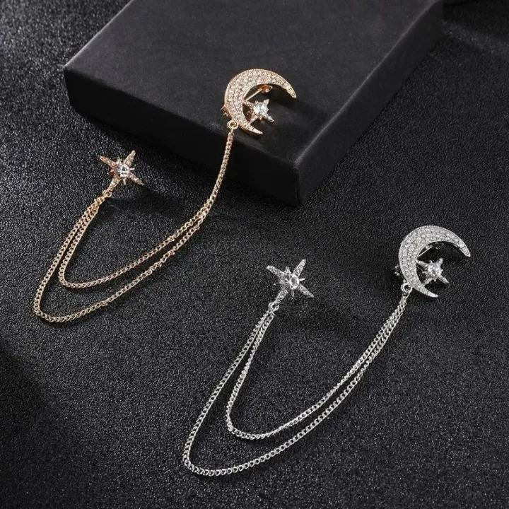 Korean%20Fashion%20Moon%20&%20Star%20Brooch%20Set%20for%20Couples%20%E2%80%93%20Elegant%20Rhinestone%20Starry%20Brooch%20with%20Chain%20Tassels,%20Celestial%20Pin%20Jewelry%20Accessories%20for%20Women%20&%20Men,%20Stylish%20Matching%20Lapel%20&%20Outfit%20Brooch%20-%20Image%205