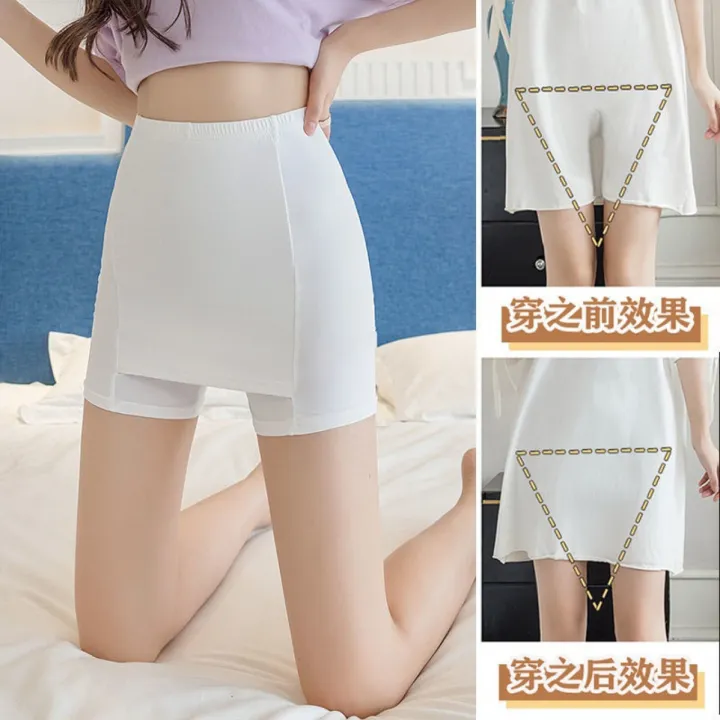 Double-Layer%20Front%20Crotch%20Ice%20Silk%20Safety%20Shorts,Women%20Seamless%20Safety%20Pants%20for%20Matching%20Skirts%20Dresses%20-%20Image%203