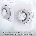 Indoor Mechanical Outlets Timer 24-Hour Programmable Plug. 