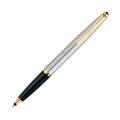 Parker Galaxy Stainless Steel Gold Trim Roller Ball Pen. 