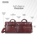 Hammonds Flycatcher Brown Genuine Leather Laptop Bag For Men - Bags | Laptop Bags For Men | Bag For Men. 