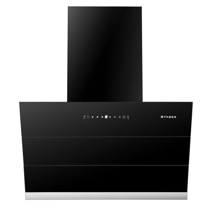 Faber Hood Zenith FL SC AC BK 75, Touch and Gesture contol, Auto clean Chimney- Black