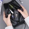 Vintage Multi Pocket Men Wash Bag Handheld Zipper Cosmetic Storage Bag Waterproof Large Capacity Makeup Pouch Trips. 