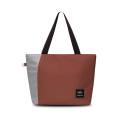 Mheecha Meander Tote Bag in Mudbrown/Grey - Stylish and Practical Design, Laptop Compartment for 15" Laptops. 