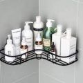 Triangular Adhesive Metal Bathroom Corner Rack Storage Shelves, Stainless Steel Bathroom Corner Shelf Organizer Storage. 
