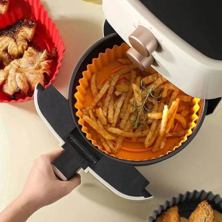 23cm%20Airfryer%20Paper%20Silicone%20BBQ%20Basket%20Mat%20Reusable%20Oven%20Baking%20pizza%20Tray%20Nonstick%20pot%20Liner%20Replacement%20Grill%20Pan%20-%20Image%203