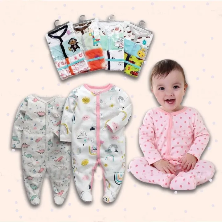 3pcs%20Baby%20Boy/Girl%20Sleepsuit%20(3pcs%20In%20A%20Pack)%20Baju%20Tidur%20Baby%20-%20Image%207