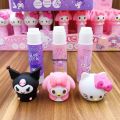Stationery student glue stick doll soft Kuromi pencil sharpener 16 pieces stitch HelloKitty Melody cute kawaii glue stick handmade. 