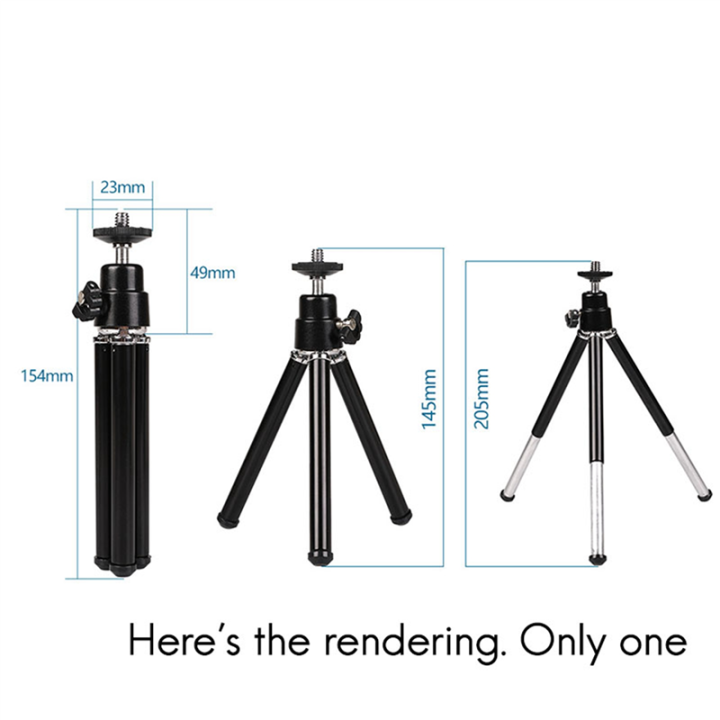 fasdaga%202X%20Mini%20Portable%20Tripod%20Adjustable%20Mini%20Tripod%20Aluminum%20Alloy%20for%20Camera%20Projector%20Black%20-%20Image%202