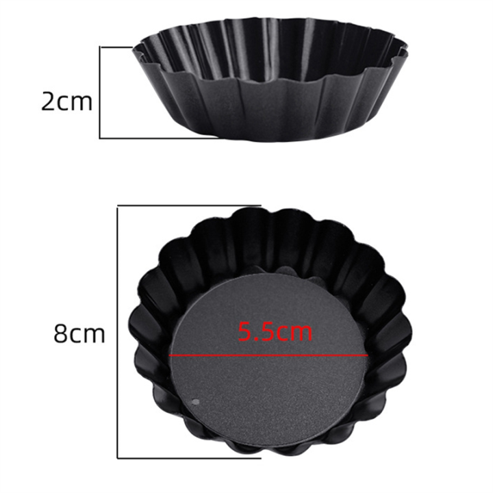 32PCS%203%20Inch%20Mini%20Tart%20Pans%20Egg%20Tart%20Mold%20with%20Removable%20Bottom%20Round%20Quiche%20Pan%20Mini%20Pie%20Pans%20Bakeware%20Mold%20-%20Image%203