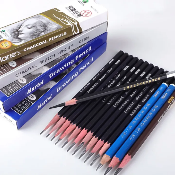 Charcoal%20soft/medium%203B%204B%20Mary%20drawing%20pencil%2012pcs/box%202H%20HB%20B%202B%205B%206B%207B%208B/hard/special%20soft%20pencil%20sketch%20stationery%20-%20Image%206