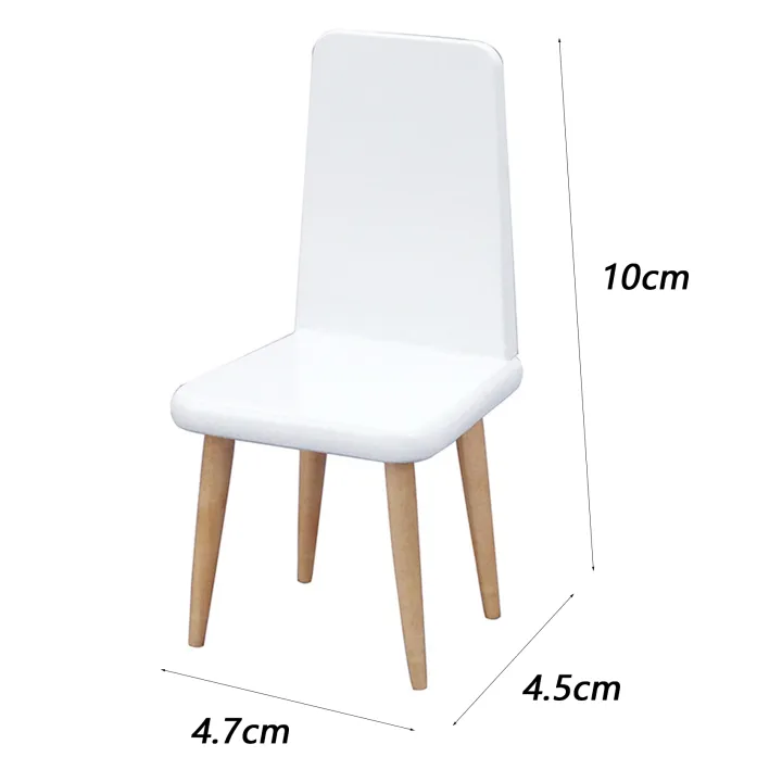 1/12%20Scale%20Miniature%20White%20Chair%20Modern%20Style%20Pocket%20-%20Image%204
