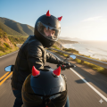 Helmets Horns, Cute Small Devil Horns for Helmets, Waterproof, Devil Horns that Glow in the Dark, Motorcycle Helmet Decorations for Women, Men, Girls, Boys. 